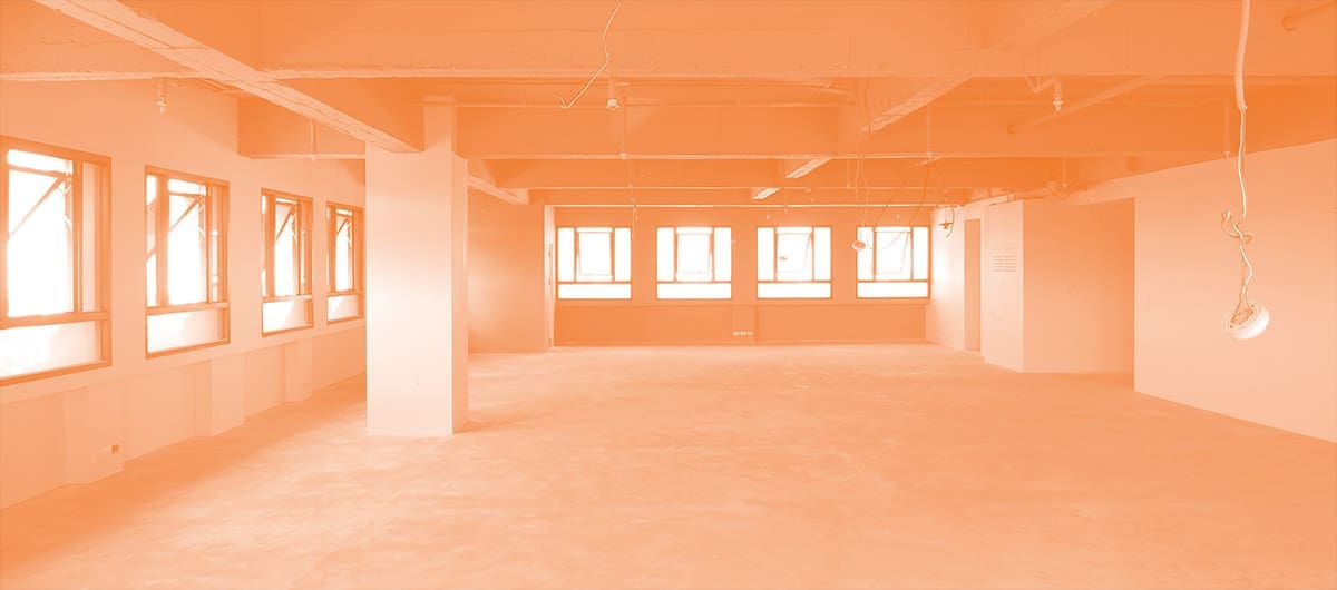 An empty, unrenovated warehouse